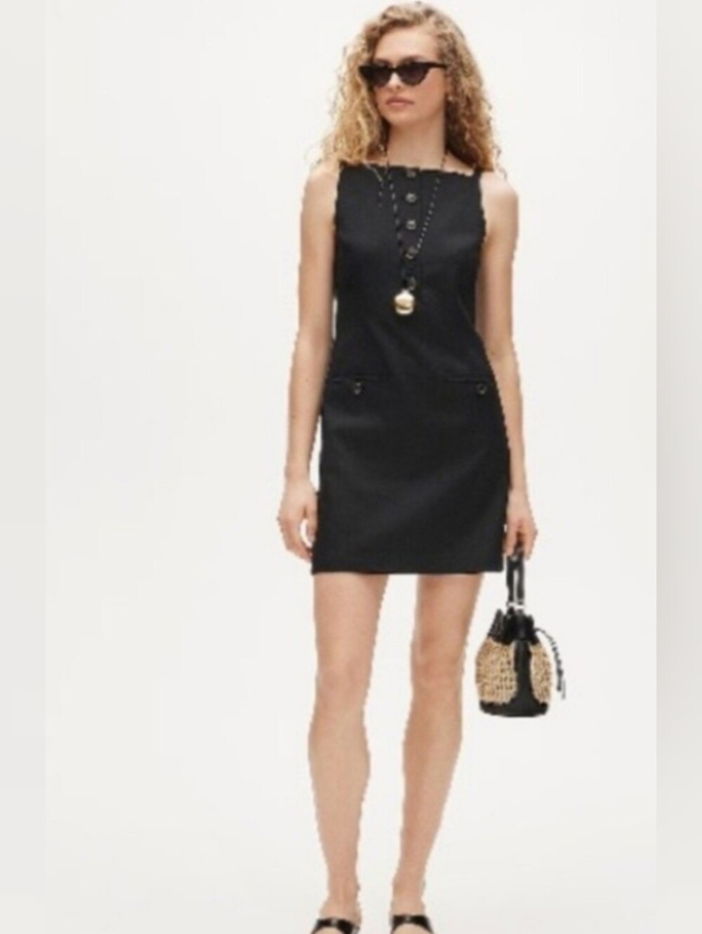J. Crew Black Mini Sheath Dress in Gramercy Linen Blend Sizes 12 NWT